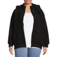 thumbnail image 1 of Terra & Sky Women's Plus Size Full-Zip Faux Sherpa Jacket, 1 of 5