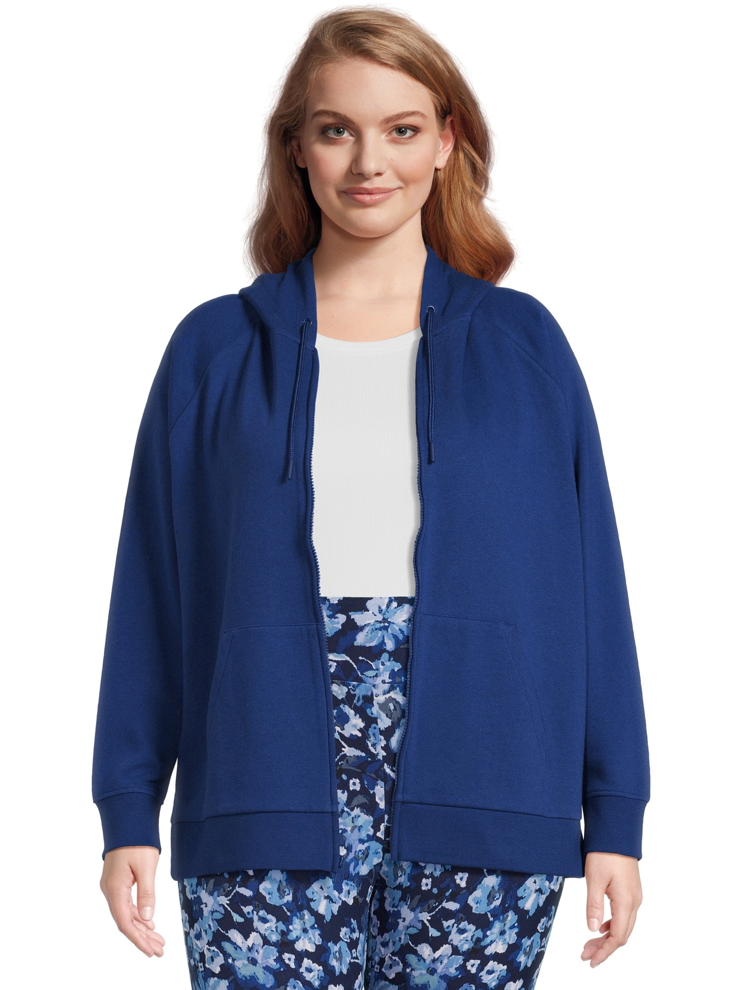 Terra & Sky Women's Plus Size Zip-Front Hoodie - Walmart.com
