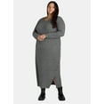 thumbnail image 1 of Terra & Sky Women's Plus Size Hacci Dress, 0X-5X, 1 of 3