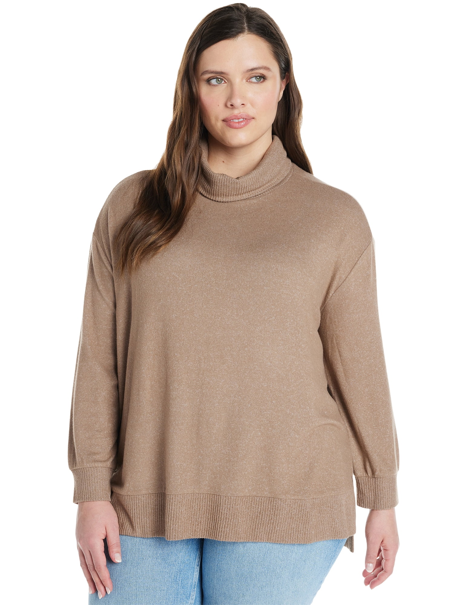 Mock Neck Top Plus Size main image 0