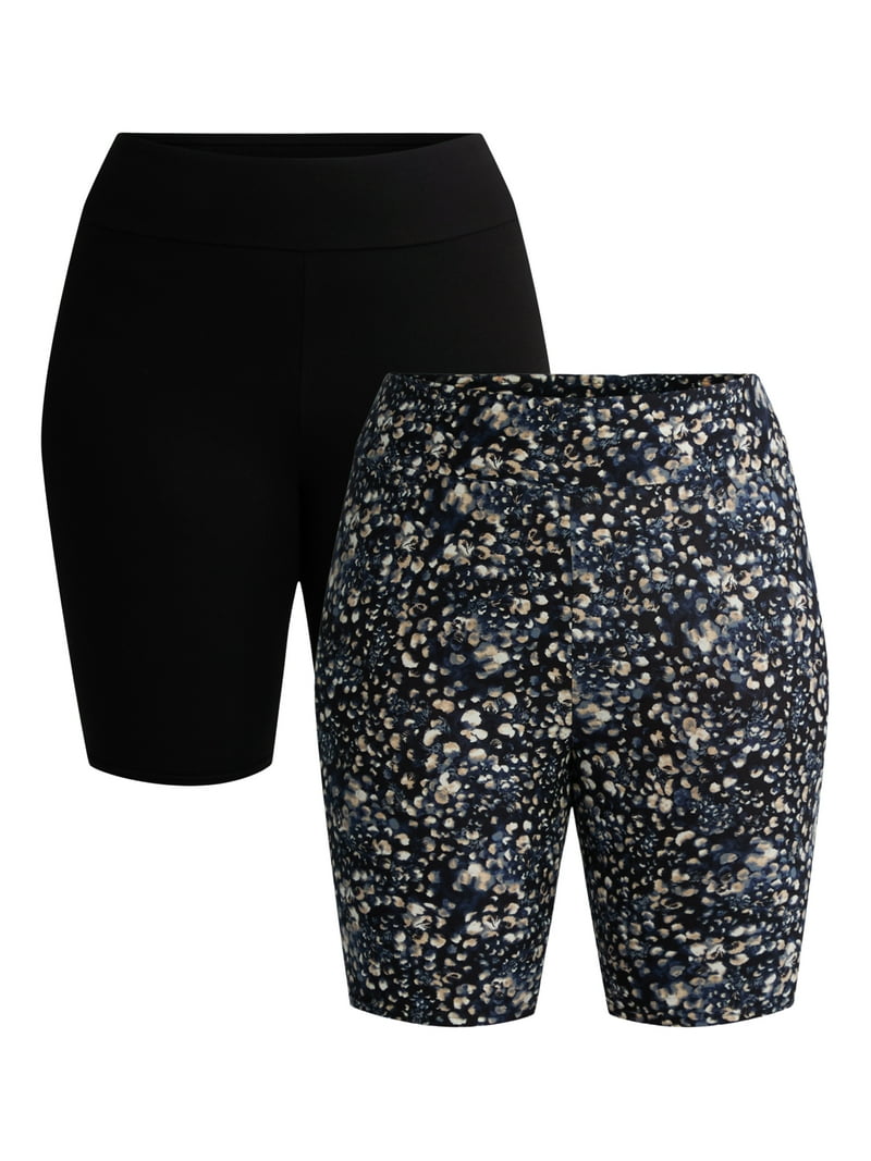 Terra & Sky Women's Plus Size Bike Shorts, 10