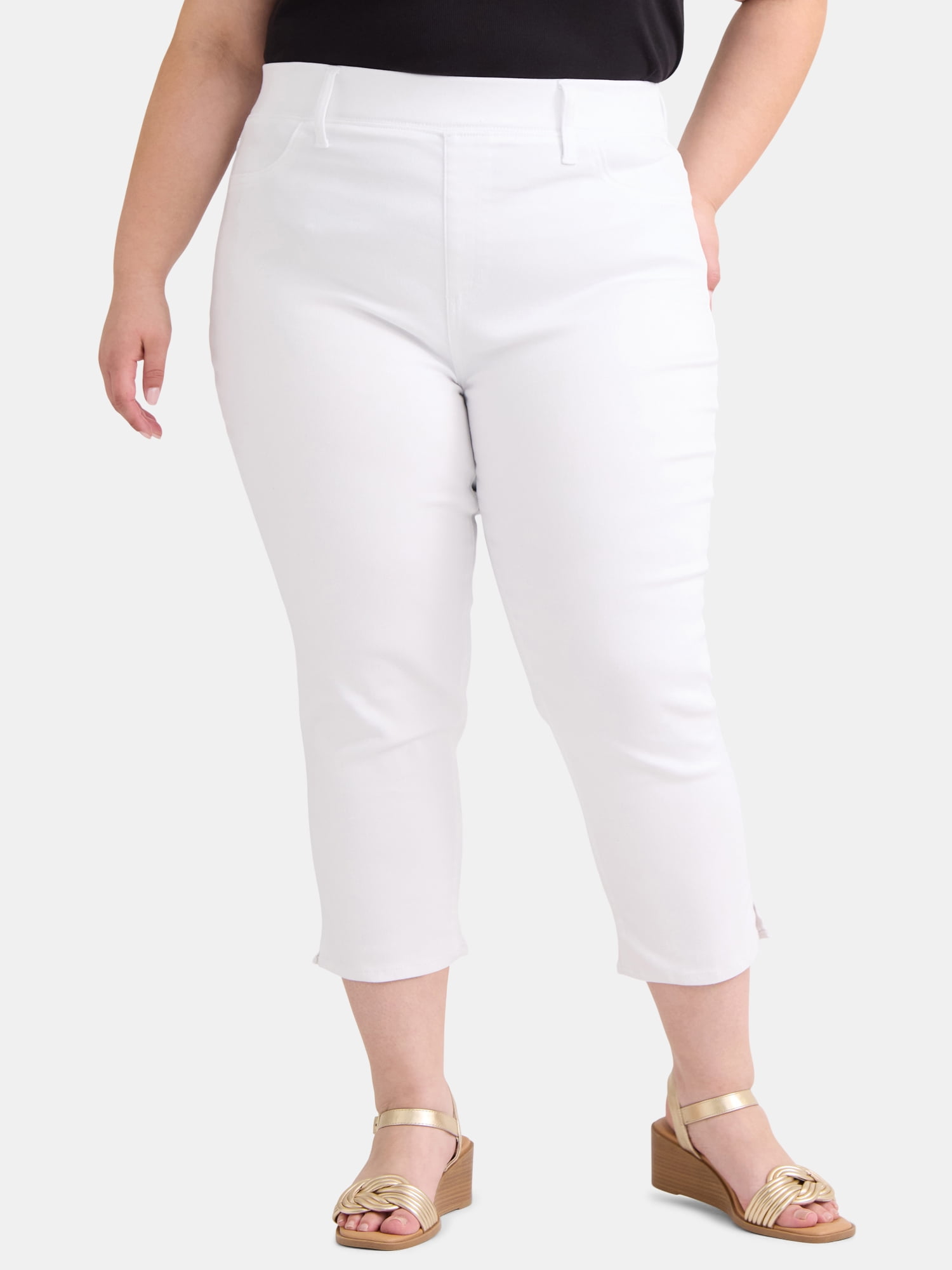 Terra \u0026 Sky Plus Size Capris in Plus Size Pants - Walmart.com