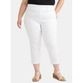 thumbnail image 1 of Terra & Sky Women's Plus Size High Rise Capri Jeggings, Sizes 0X-5X, 1 of 5