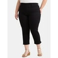 thumbnail image 1 of Terra & Sky Women's Plus Size High Rise Capri Jeggings, Sizes 0X-5X, 1 of 5