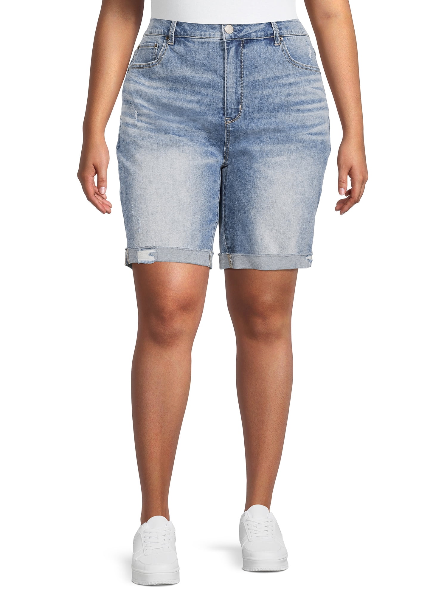 Womens Curvy Bermuda Shorts