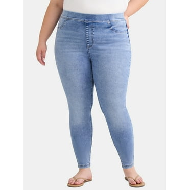 Terra & Sky Women's Plus Size High Rise Skinny Jeggings, Sizes 0X-4X
