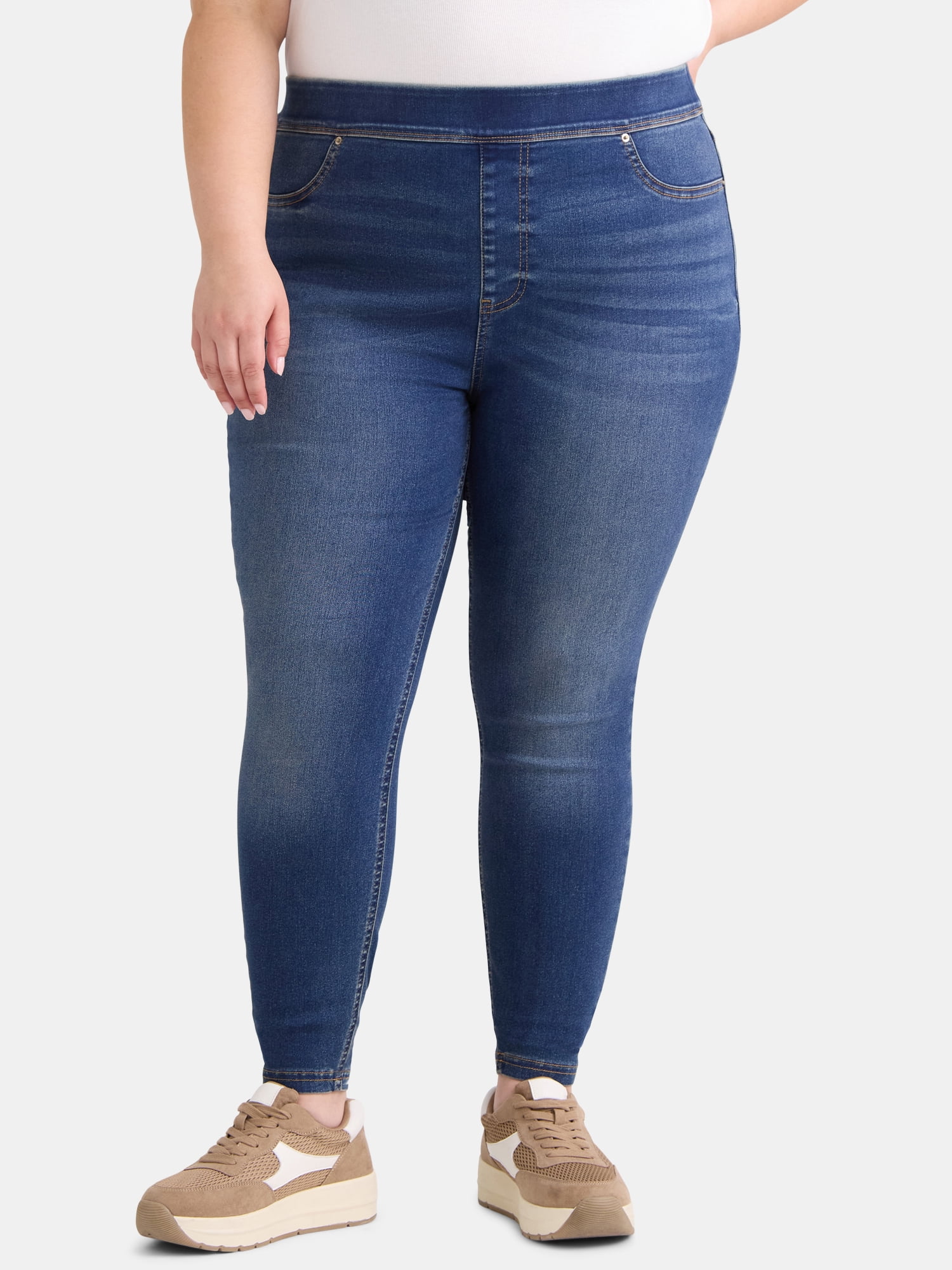 Style Co Womens Plus Size Jeggings Black Size 24 main image 1