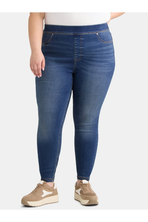 Women's Plus Size High Rise Skinny Jeggings, Sizes 0X-4X