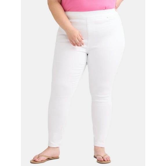 Terra & Sky Women's Plus Size High Rise Skinny Jeggings, Sizes 0X-5X