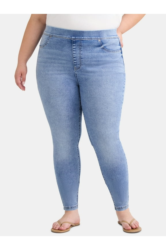 Women's Plus Size High Rise Skinny Jeggings, Sizes 0X-5X