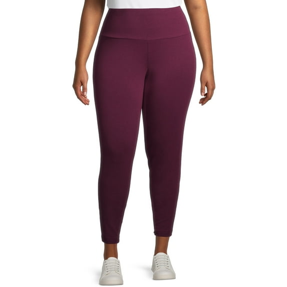 Terra & Sky Women's Plus Size High Waist Leggings