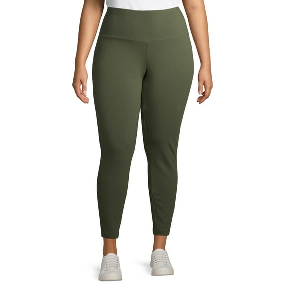 Terra & Sky Women's Plus Size High Waist Leggings