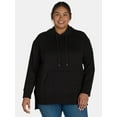 thumbnail image 1 of Terra & Sky Women's Plus Size Hooded Fleece Top, Sizes 0X-5X, 1 of 5