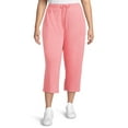 Terra & Sky Women's Plus Size Knit Capri