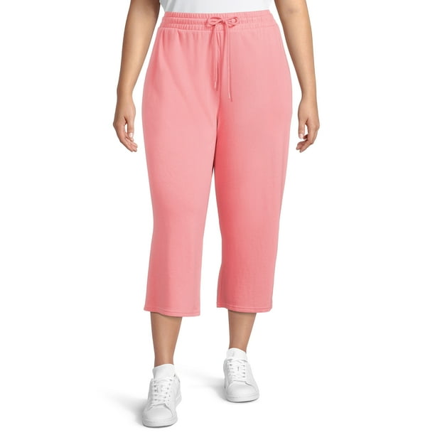 Terra & Sky Women's Plus Size Knit Capri