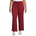 thumbnail image 1 of Terra & Sky Women's Plus Size Knit Pants, 28" Inseam, 1 of 5