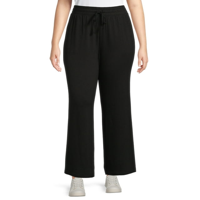 Terra & Sky Women's Plus Size Knit Pants, 28