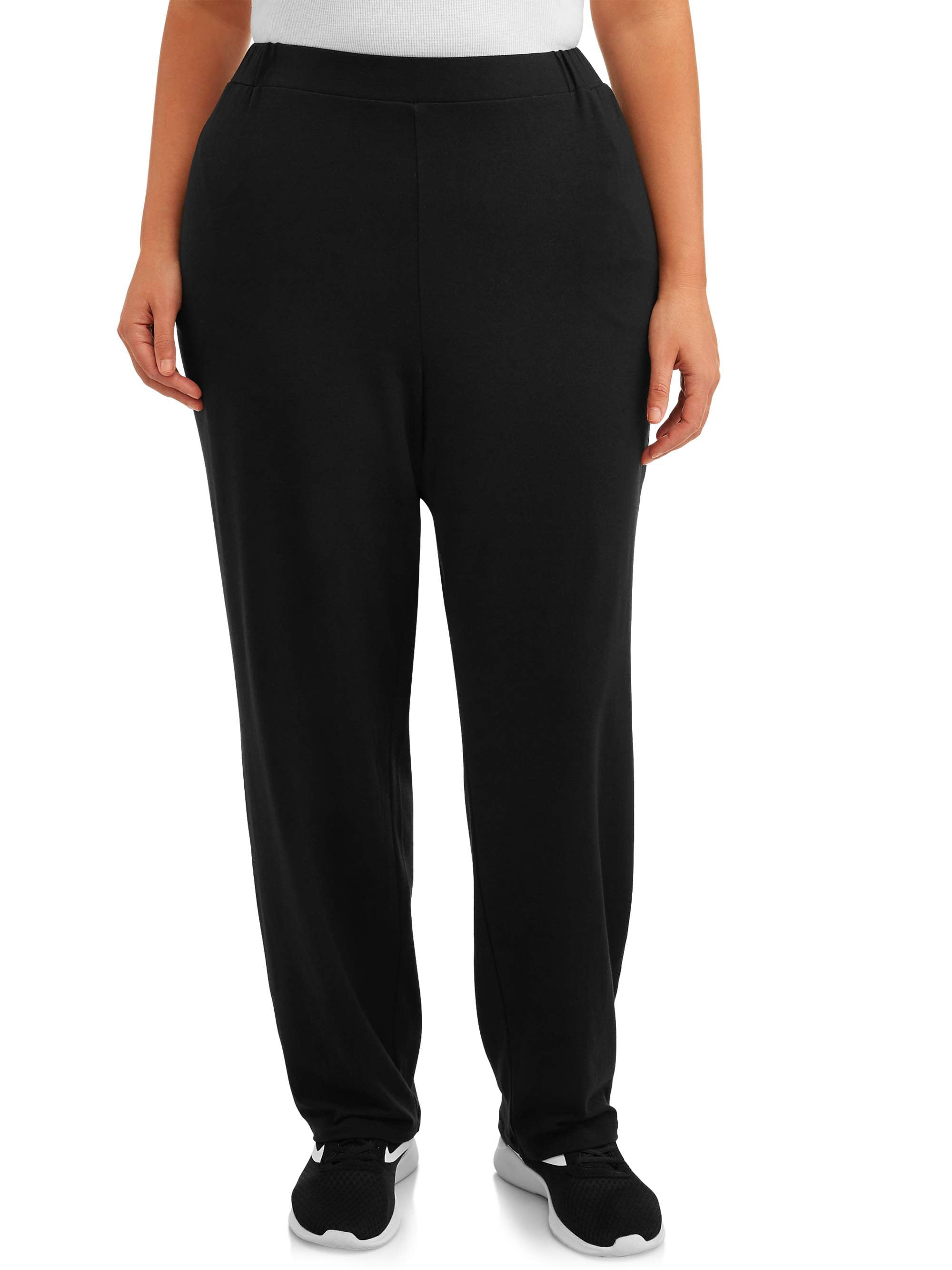 Terra & Sky Women's Plus Size Knit Pants (Regular and Petite Lengths)