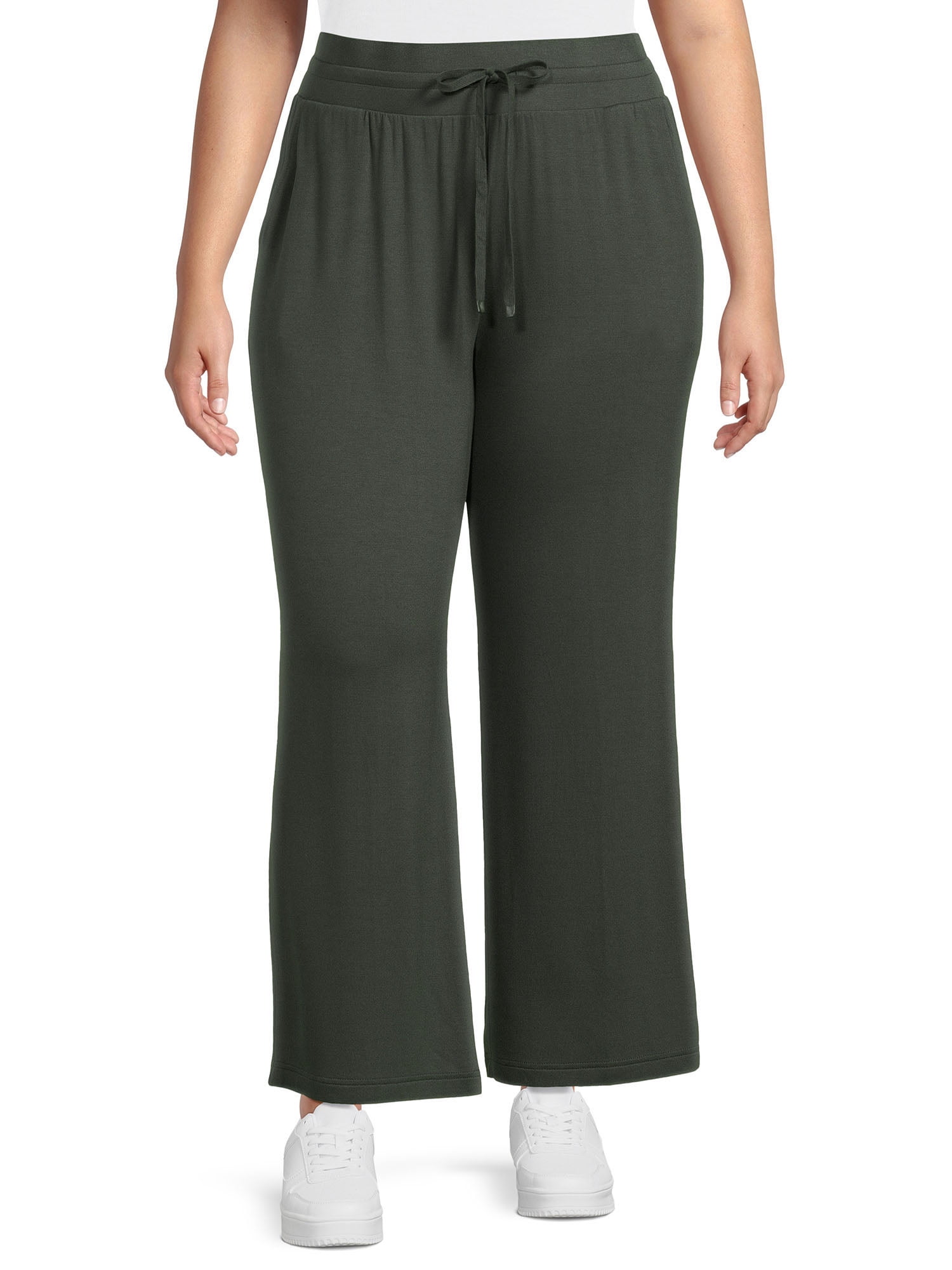 Terra & Sky Women's Plus Size Knit Pants 