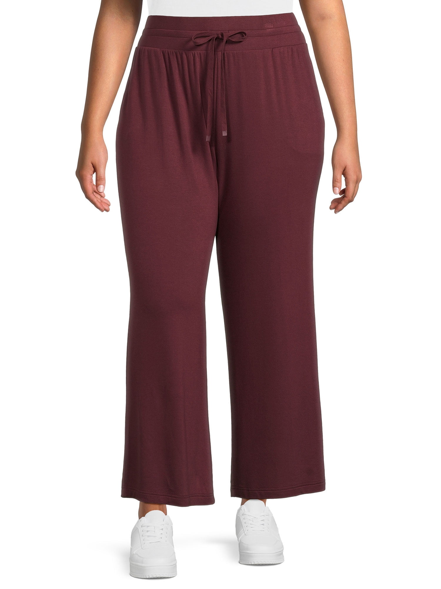 Terra & Sky Women's Plus Size Knit Pants 