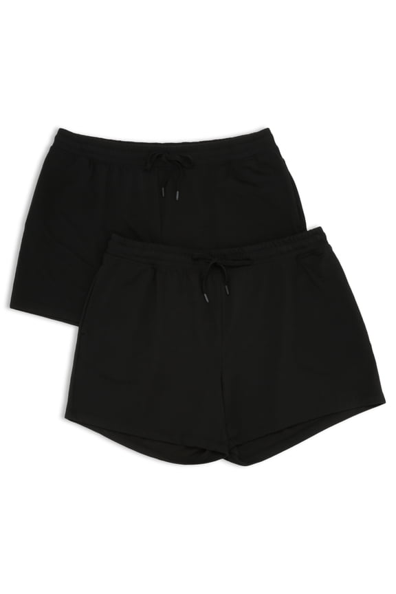 Women's Plus Size Knit Short 2-Pack