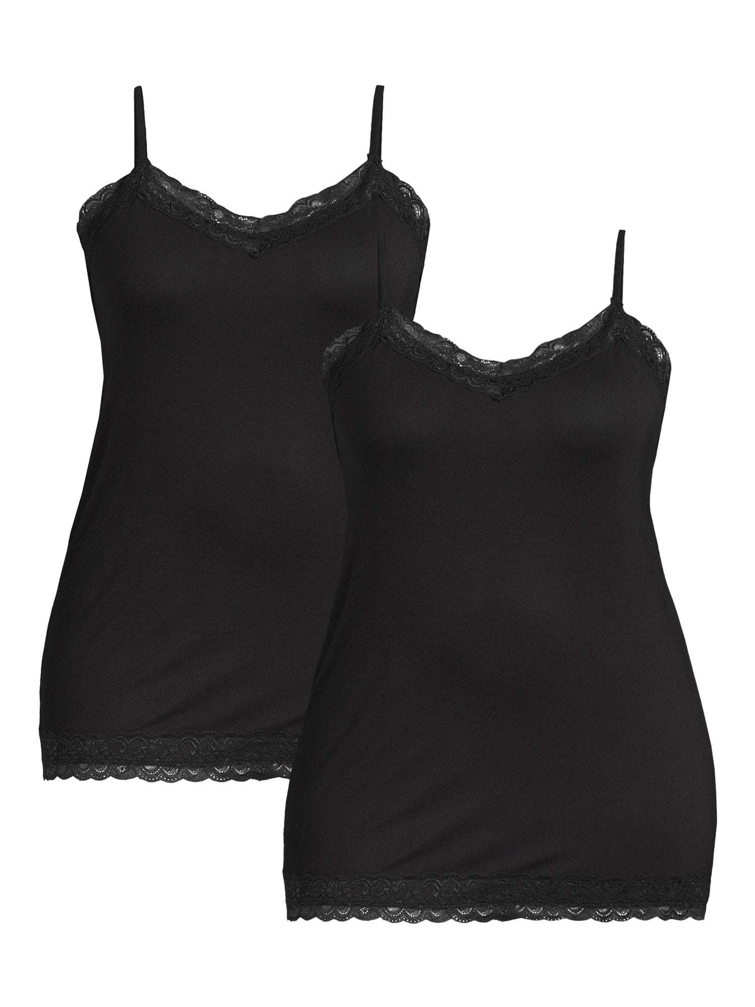 Plus size lace trim cami discount