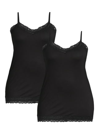 B91xZ Tank Tops With Built In Bras Summer Top For Women Lace Deep