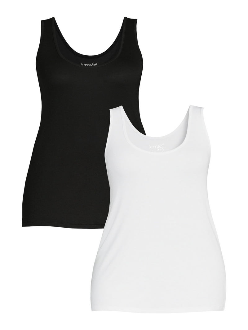 Terra & Sky women's Plus Size Layering Tank Top - Walmart.com