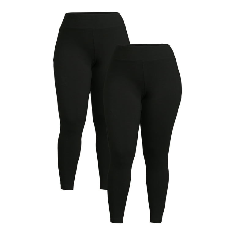 Terra & Sky, Pants & Jumpsuits, Terra Sky Faux Leather Plus Size Leggings  Black 2x New