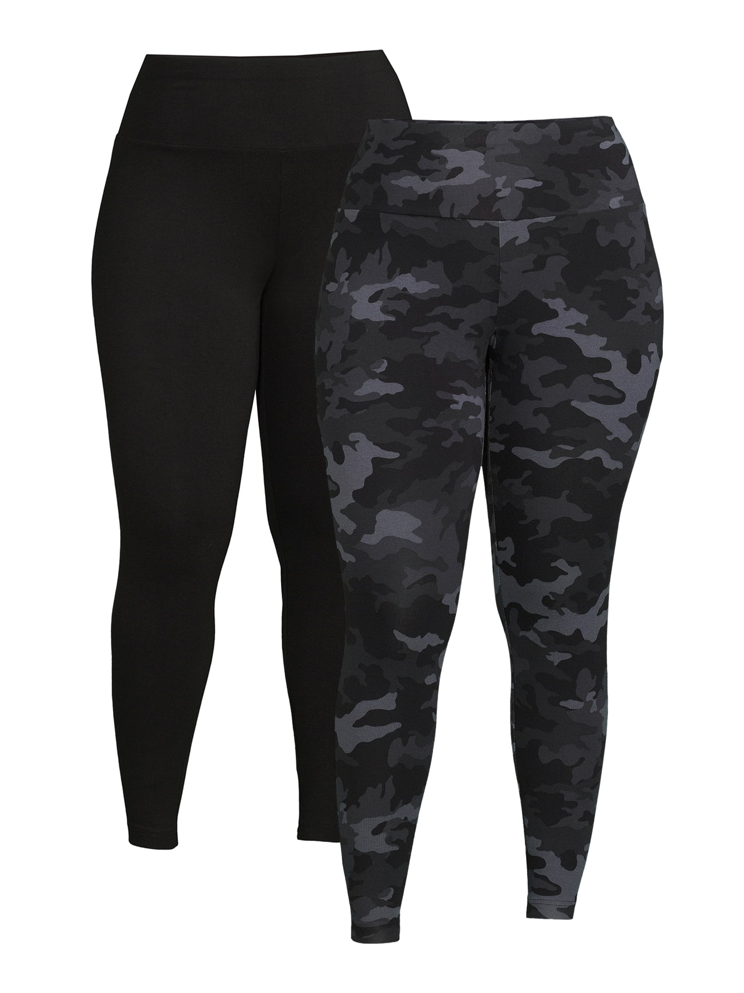 Legging Terra & Sky Taille Plus (16W-18W) Halloween Gris Citrouilles, Neuf