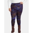thumbnail image 1 of Terra & Sky Women's Plus Size Leggings, 2-Pack, Sizes 0X-5X, 1 of 4