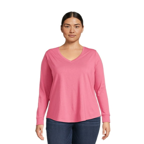 Terra & Sky Women's Plus Size Long Sleeve T-Shirt