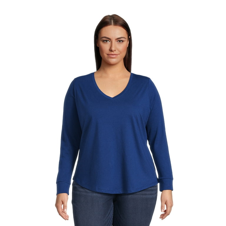 Terra & Sky Women's Plus Size Long Sleeve T-Shirt - Walmart.com Terra & Sky Women's Plus Size Long Sleeve T-Shirt - Walmart.com