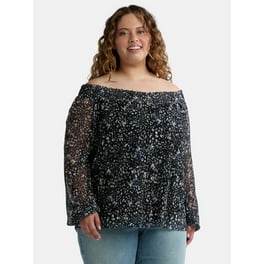 Animal Mesh Sleeve Swing Top Animal Mesh Sleeve Swing Top