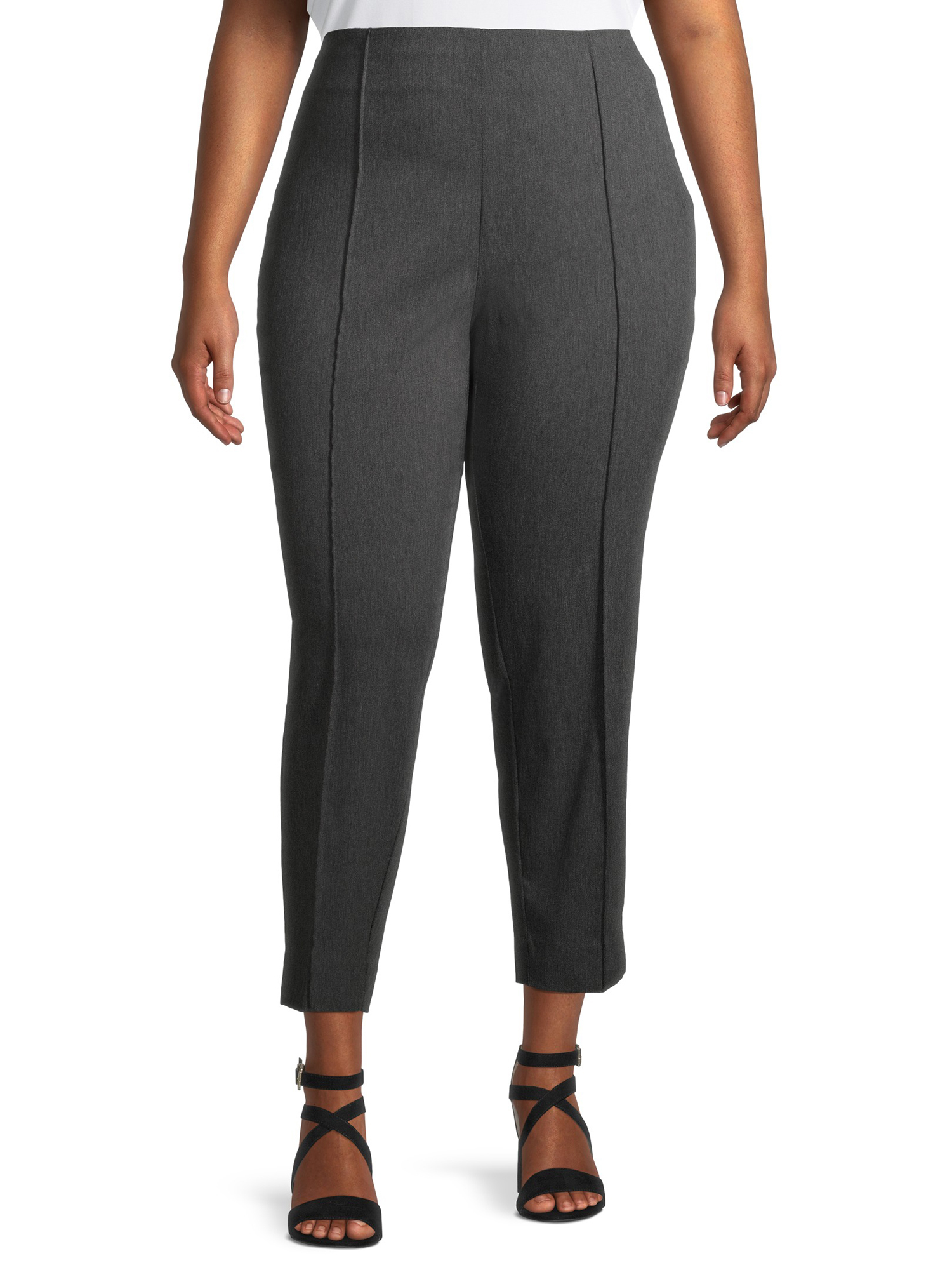 Terra & Sky Women's Plus Size Mid Rise Dress Pant