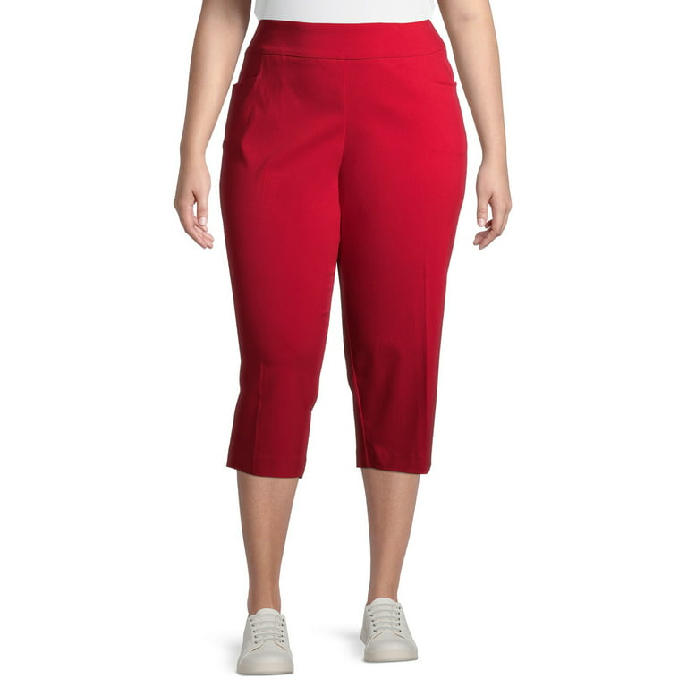 Terra & Sky Women's Plus Size Millennium Capri Pants 
