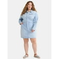 thumbnail image 1 of Terra & Sky Women's Plus Size Mini Utility Dress, Sizes 0X-5X, 1 of 4
