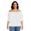 Actual Color: Vivid White, Clothing Size: 4X