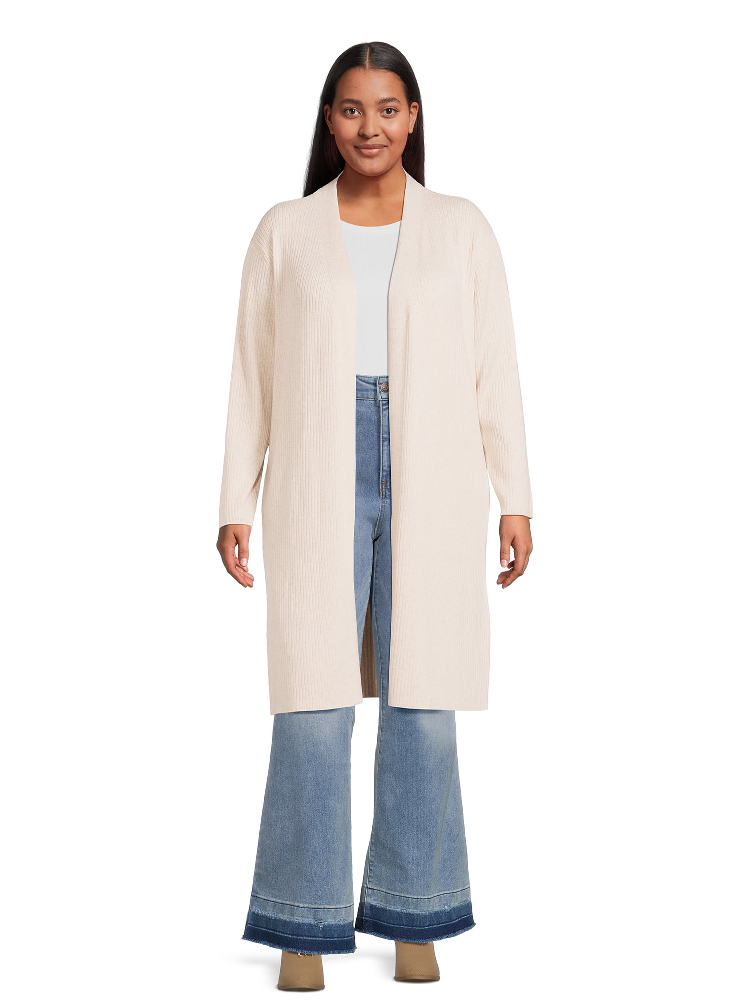 Terra u0026 Sky Women's Plus Size Open Front Duster Cardigan - Walmart.com