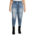 thumbnail image 1 of Terra & Sky Women's Plus Size Paperbag Waist Jeans, 1 of 5