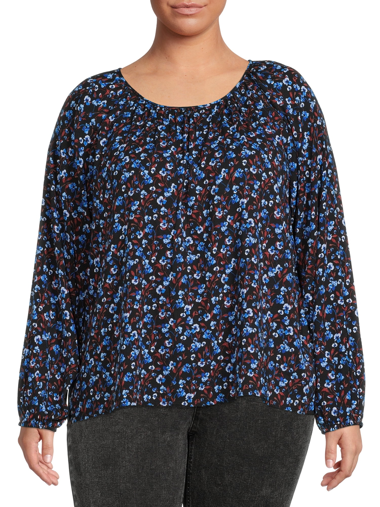 Terra and sky peasant cheap top