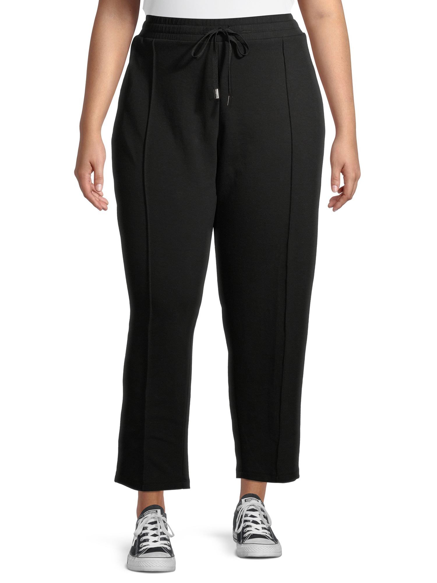 Terra & Sky Women's Plus Size Pintuck Knit Pants - Walmart.com