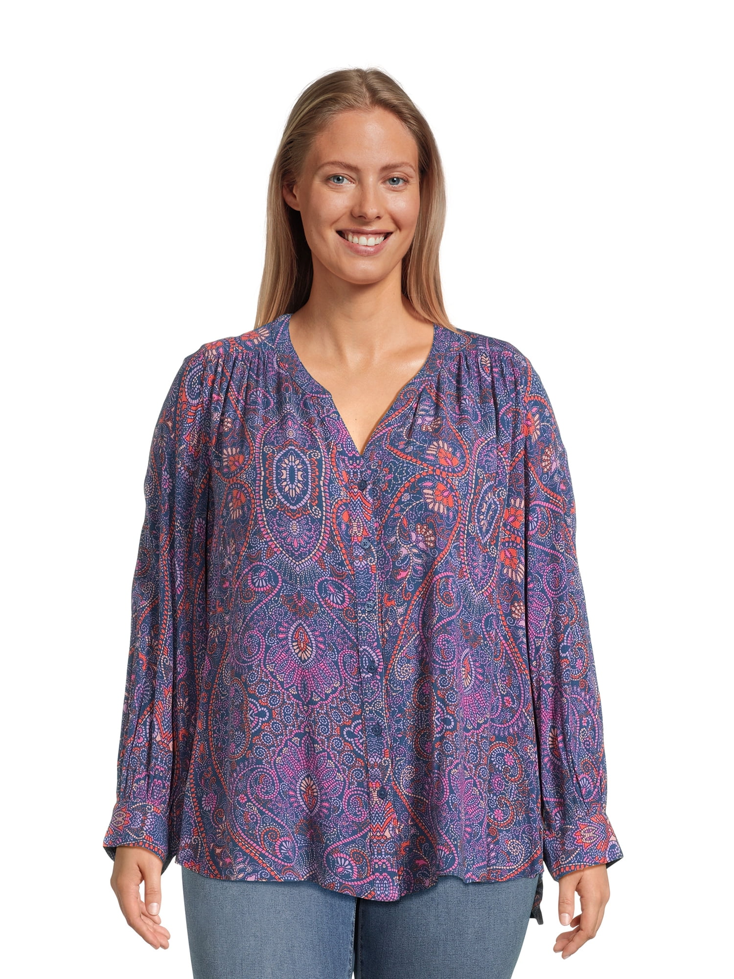 Terra Sky Women s Plus Size Pleated Woven Top Sizes 0X 4X Walmart terra-sky-women-s-plus-size-pleated-woven-top-sizes-0x-4x-walmart