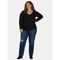 thumbnail image 1 of Terra & Sky Women's Plus Size Pointelle Top, Sizes 0X-4X, 1 of 4