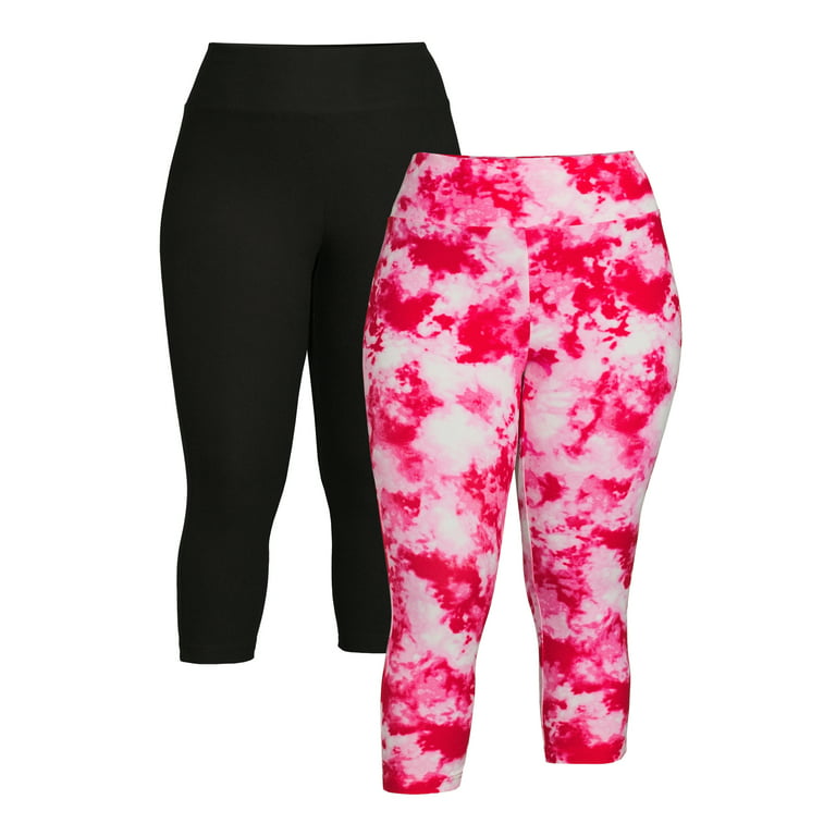 Terra & Sky Black Ditsy Floral Plus Size High Rise Capri Legging - 2X at   Women's Clothing store