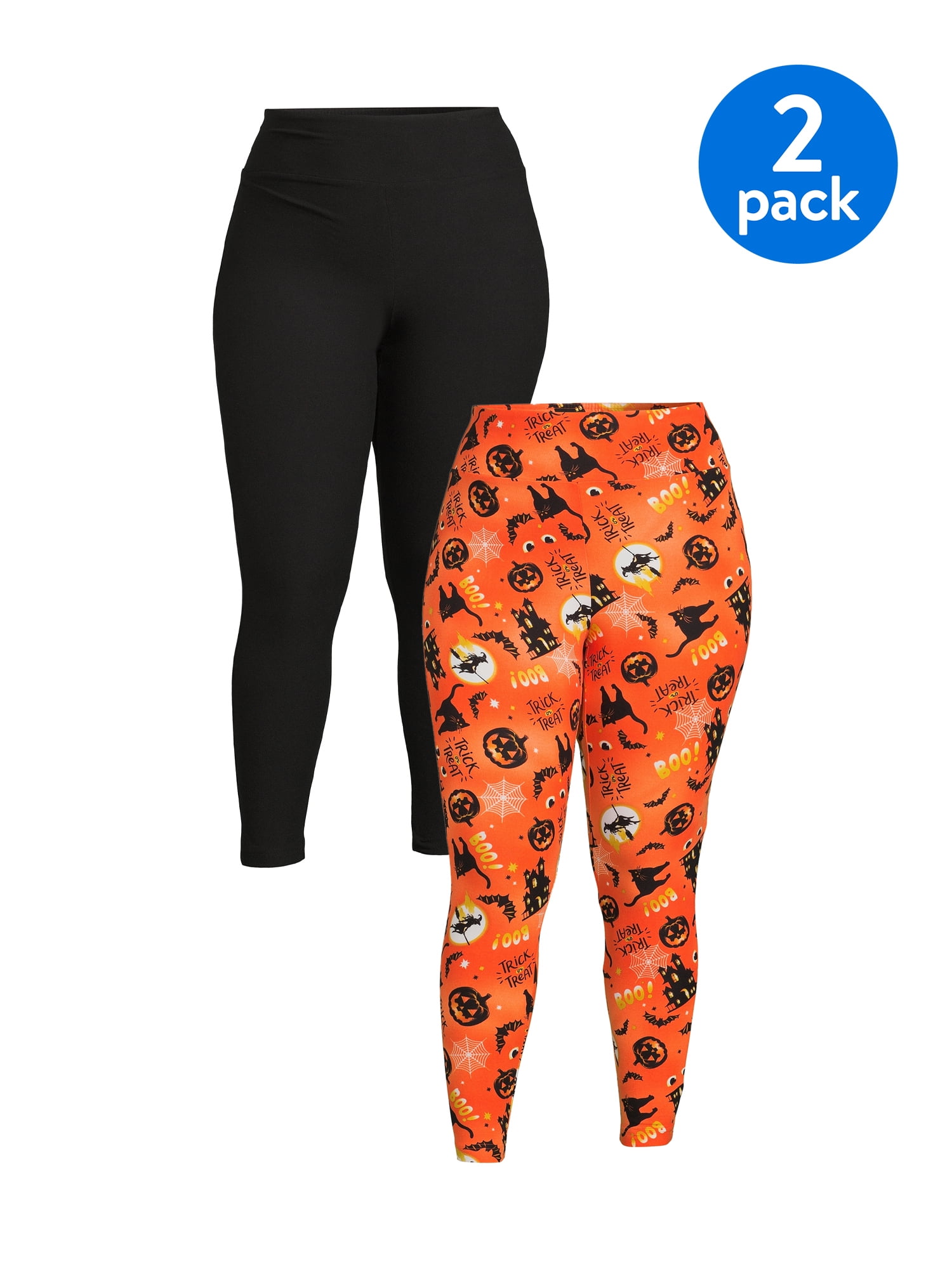 NEW OS/PLUS Womens Thanksgiving Leggings, Fall Pumpkin Leggings, Soft Yoga  Pants, Orange/black -  Canada