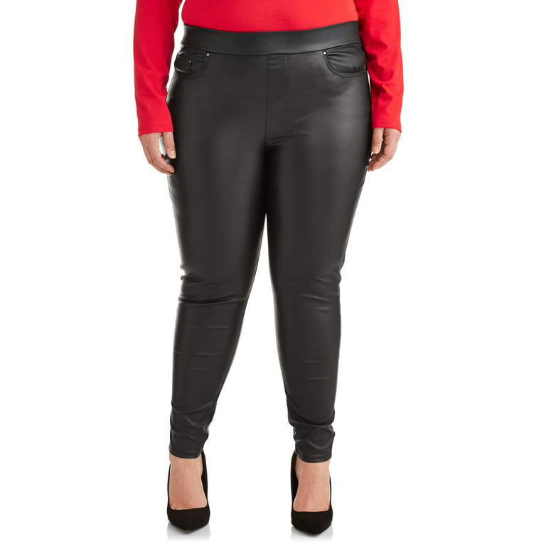 Terra & Sky, Pants & Jumpsuits, Nwt Terra Sky Womens Plus Size Pullon  Faux Leather Pants Jeggings Size 3x
