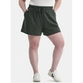 thumbnail image 1 of Terra & Sky Women’s Plus Size Pull On French Terry Cloth Shorts with Pockets, 5” Inseam, Sizes 0X-5X, 1 of 5