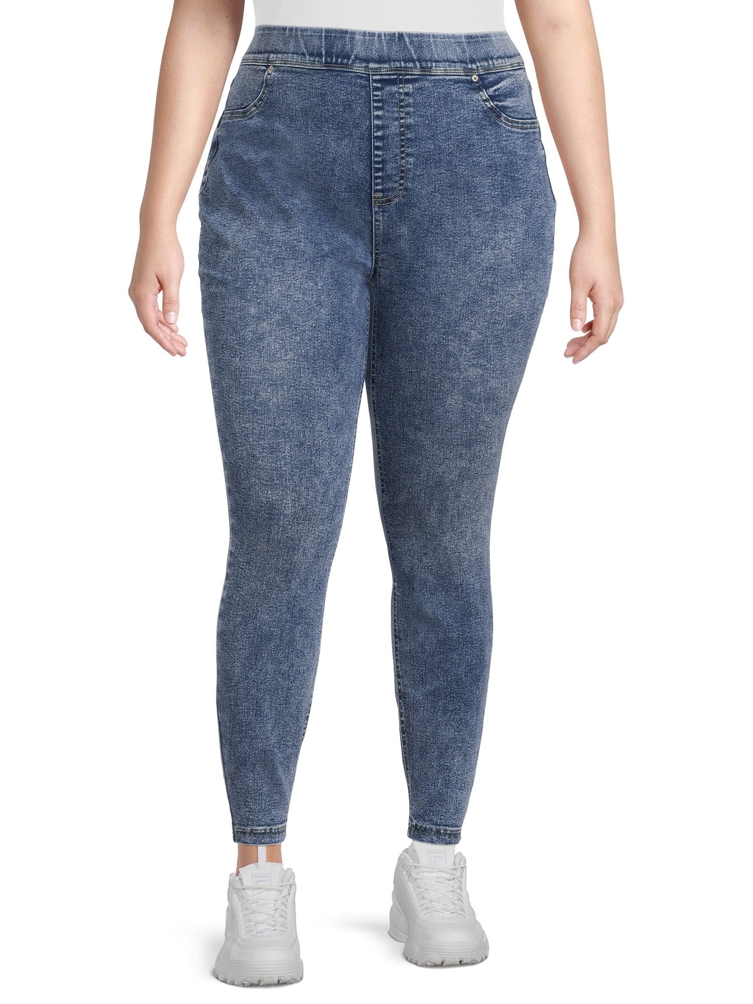 Terra & Sky Womens Plus Size Pull On Jegging Jean, Zambia