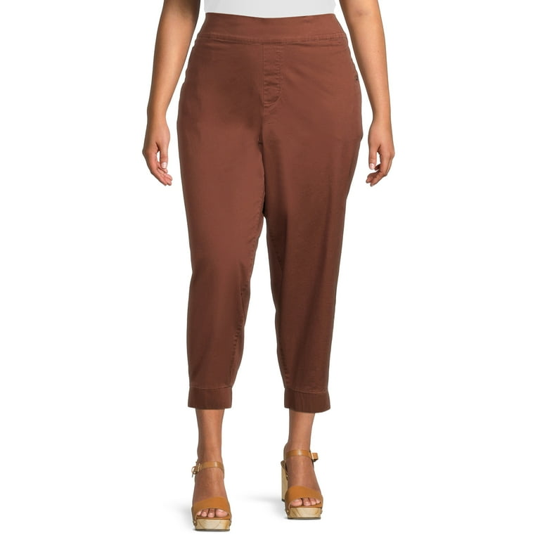 Terra Sky Women s Plus Size Pull On Jogger Pants Walmart